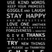 Family Rules - Bus Roll Typography Poster print