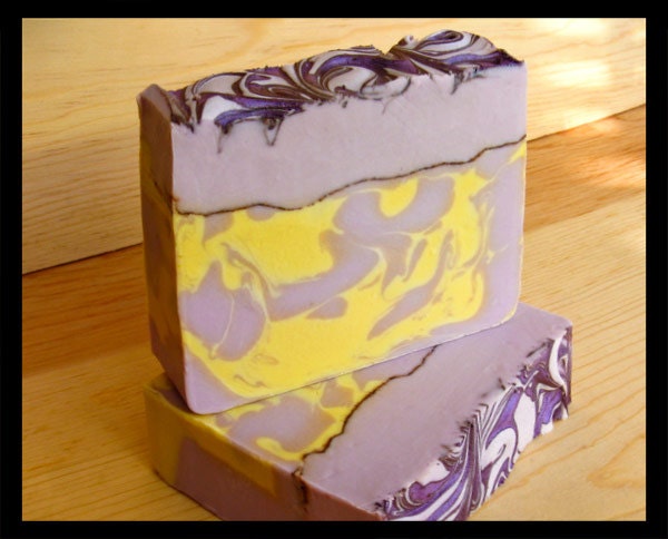 Lavender Tangerine Olive Oil Soap -- Handmade Soap -- Soap for Her  -- Bath and Beauty