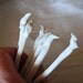 6 porcelain stirring spoons with birds