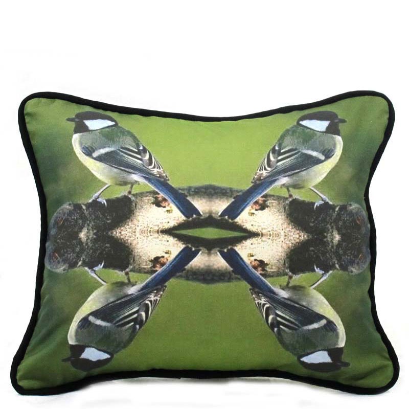 Black-Capped Chickadee Bird Pillow - Decorative Handmade Pillow for Bird Lovers