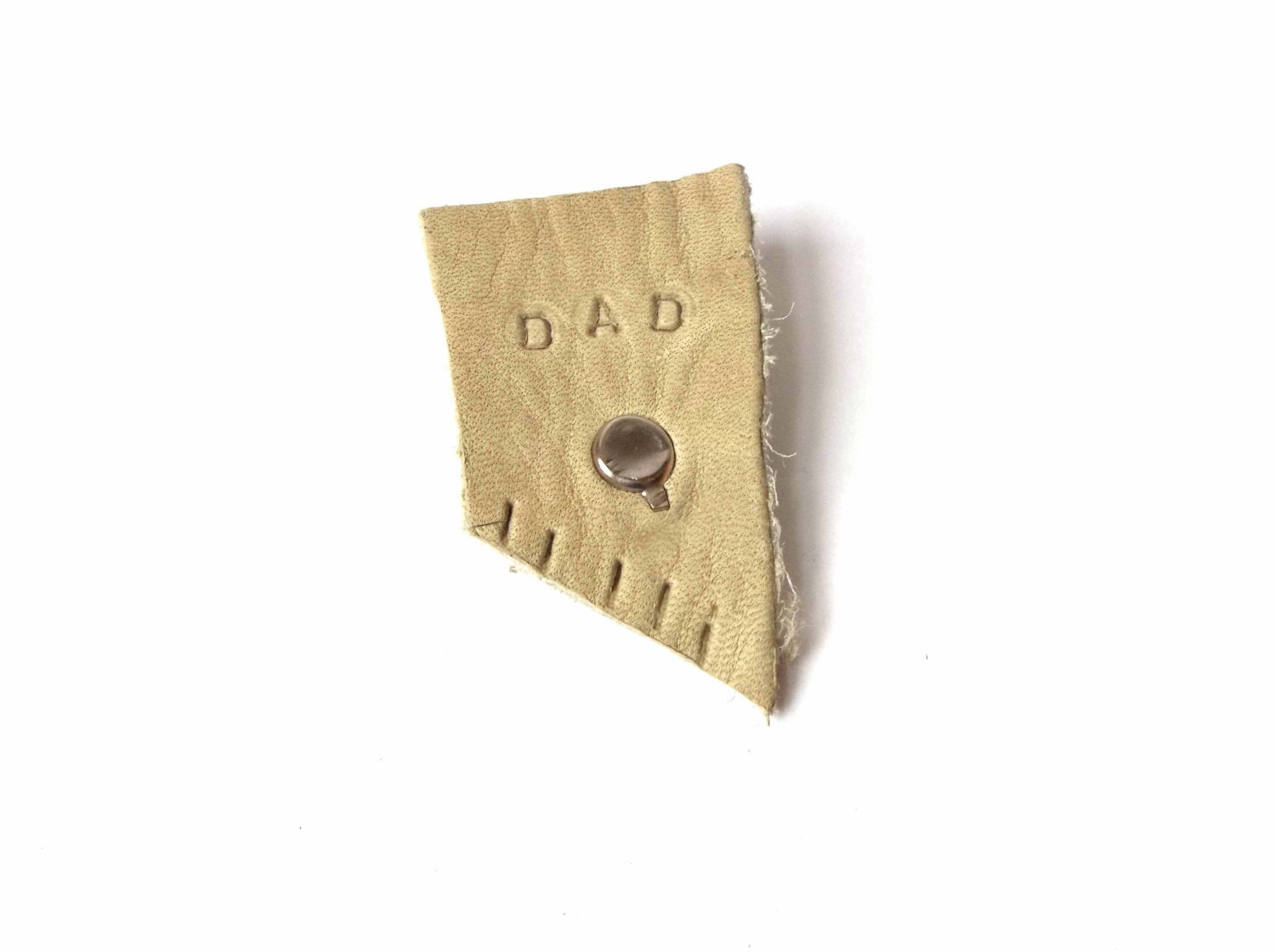 Mens Leather Accessory Fathers Day Lapel Pin