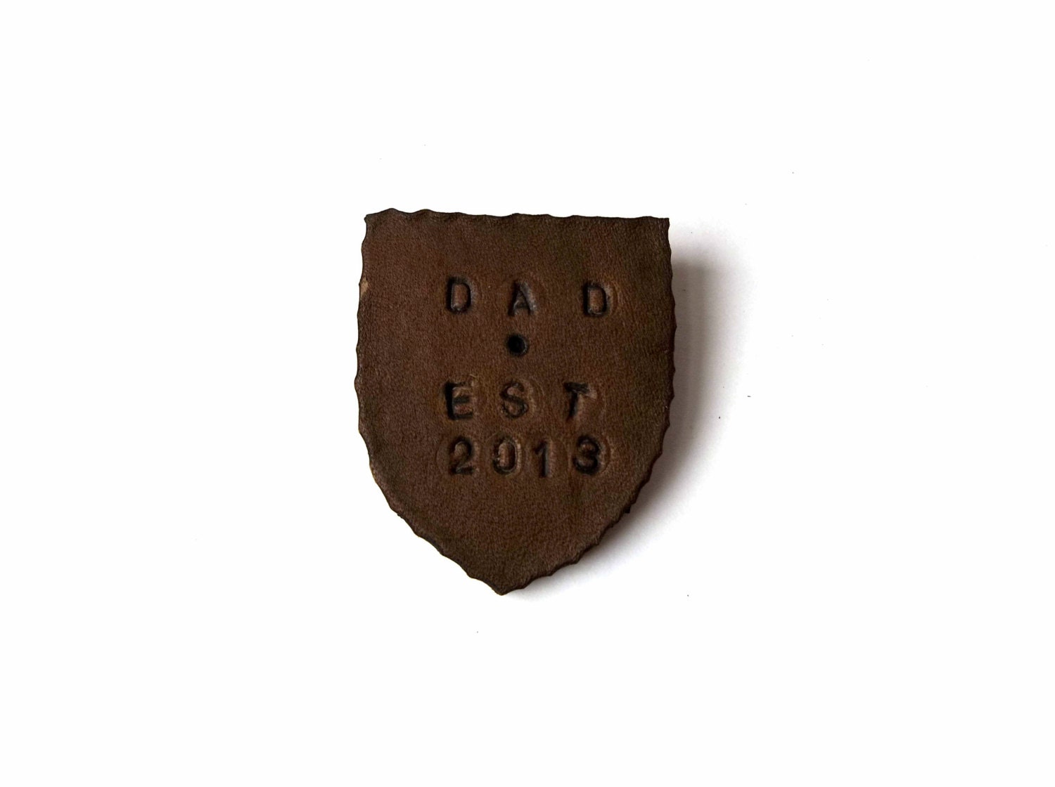 Mens Leather Accessory Fathers Day Lapel Pin