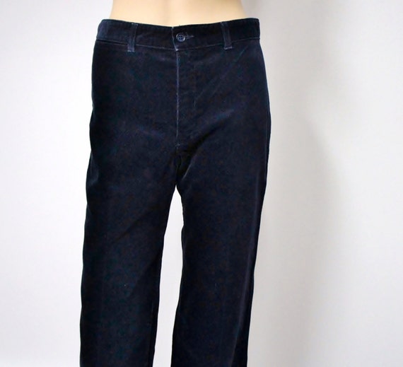 navy velour pants