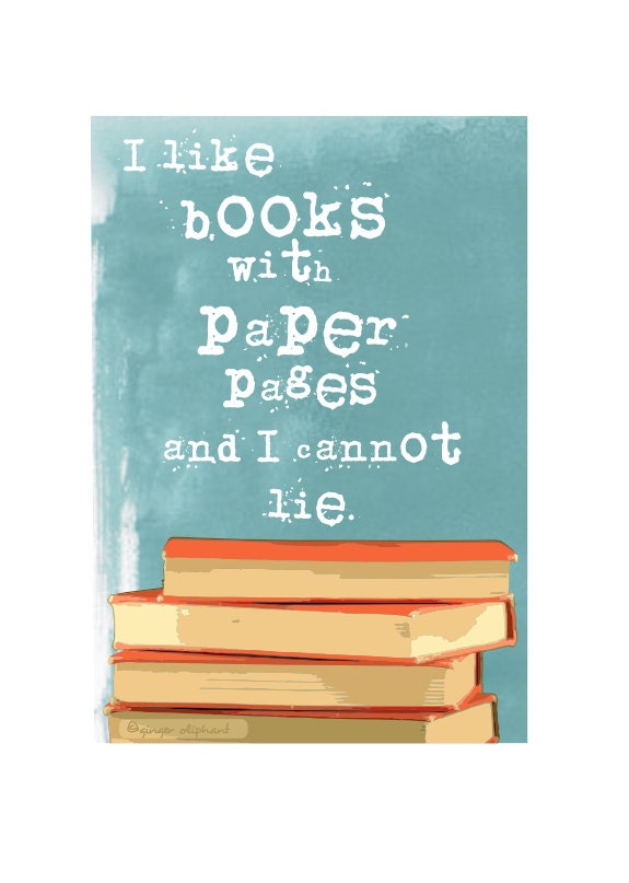 Library Art I Like Books  Wall Decor Book Lover