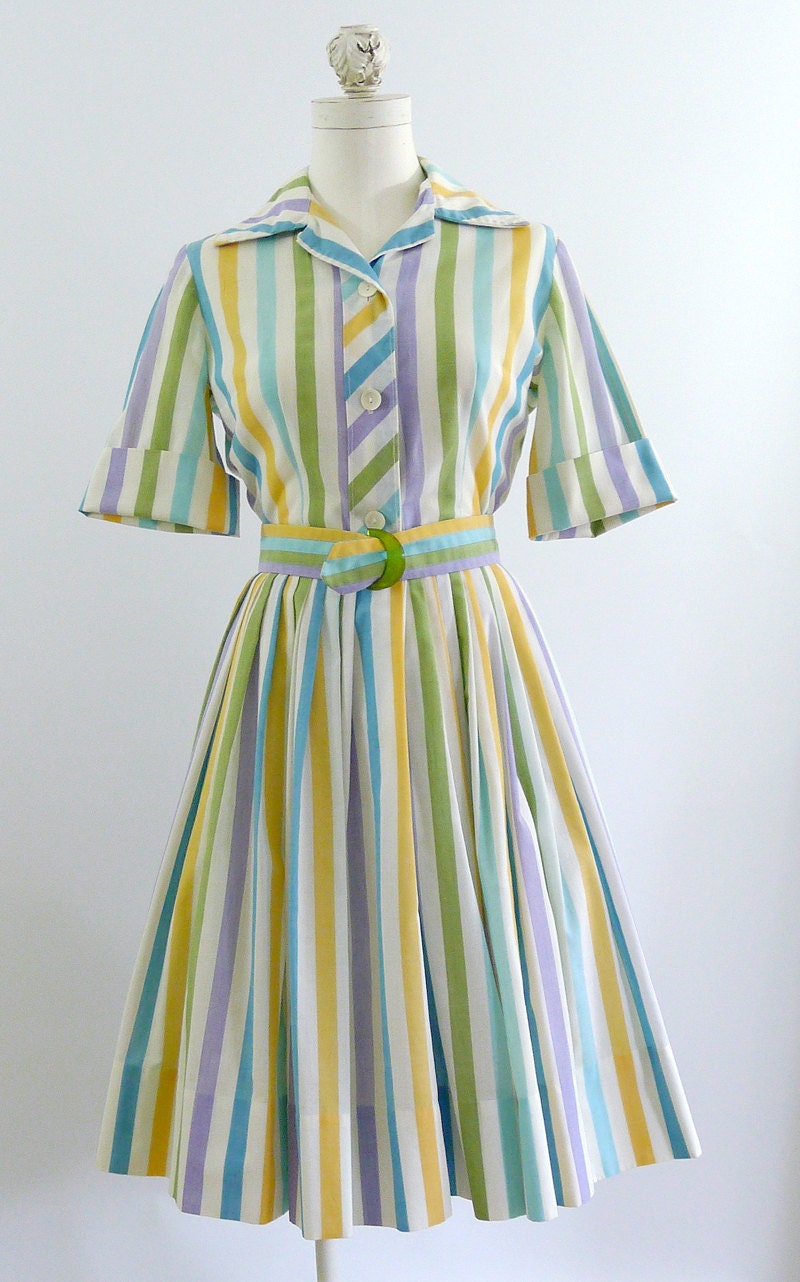 Easter Egg Hunt 1950s Shirtwaist Dress