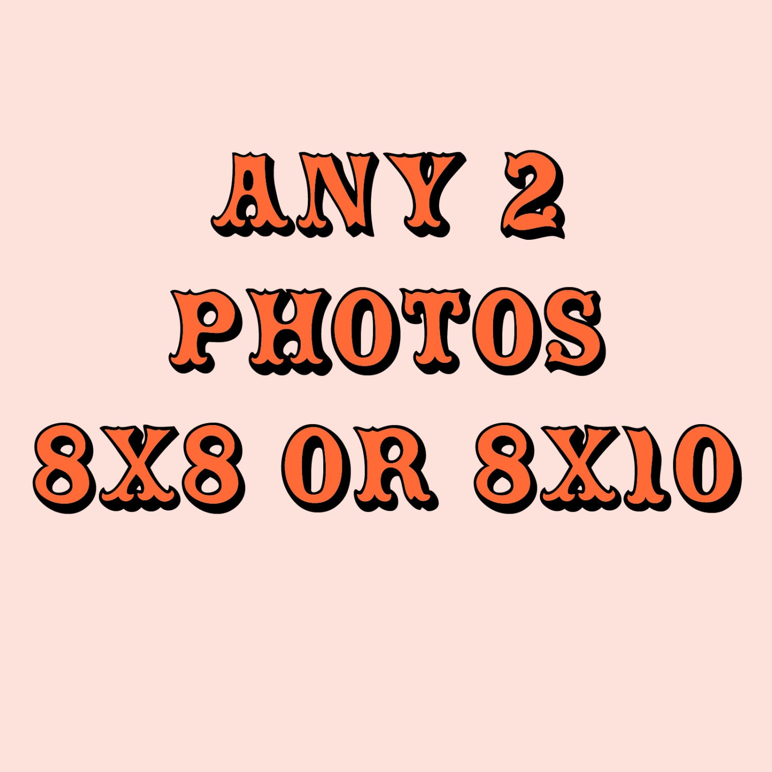 8x8 or 8x10 Fine Art Print Your Choice Any 2 Photos Pair Couple Discount Buy Two and Save Home Decor
