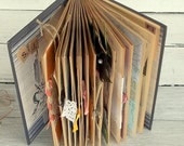 Wedding guestbook alternative mixed media personalized junk journal shabby vintage