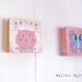 Personalized Pig ART 6X6 Wall Art Panel - New Baby Nursery Art