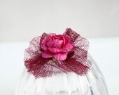 pink Rose - hair accessory / hair clip for dolls. Blythe Pullip Dal bjd and girls