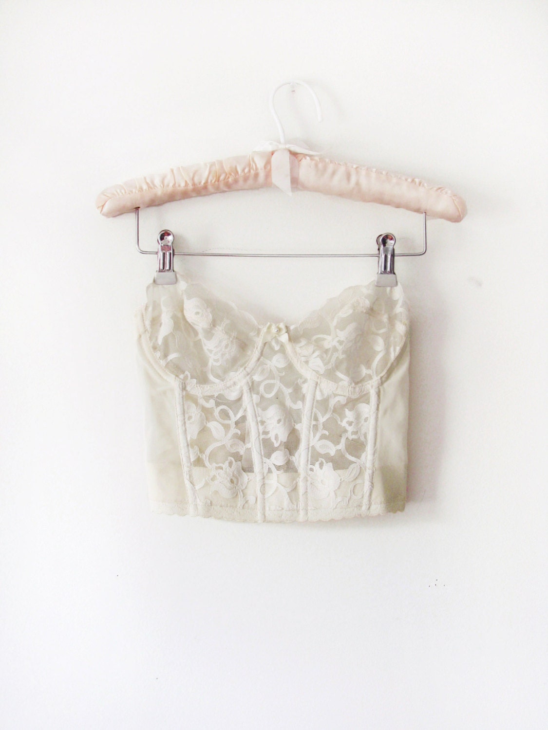 80's Victoria's Secret Lace Bodice 34B