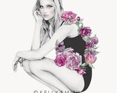 Doe Eyed Decadence LIMITED EDITION PRINT - A3