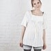 Flora Coral Tunic Blouse, Day Night, Chenille detail, Oversized Drape Ruffle Lightweight, Bohemian, Boho, Hippie, medium