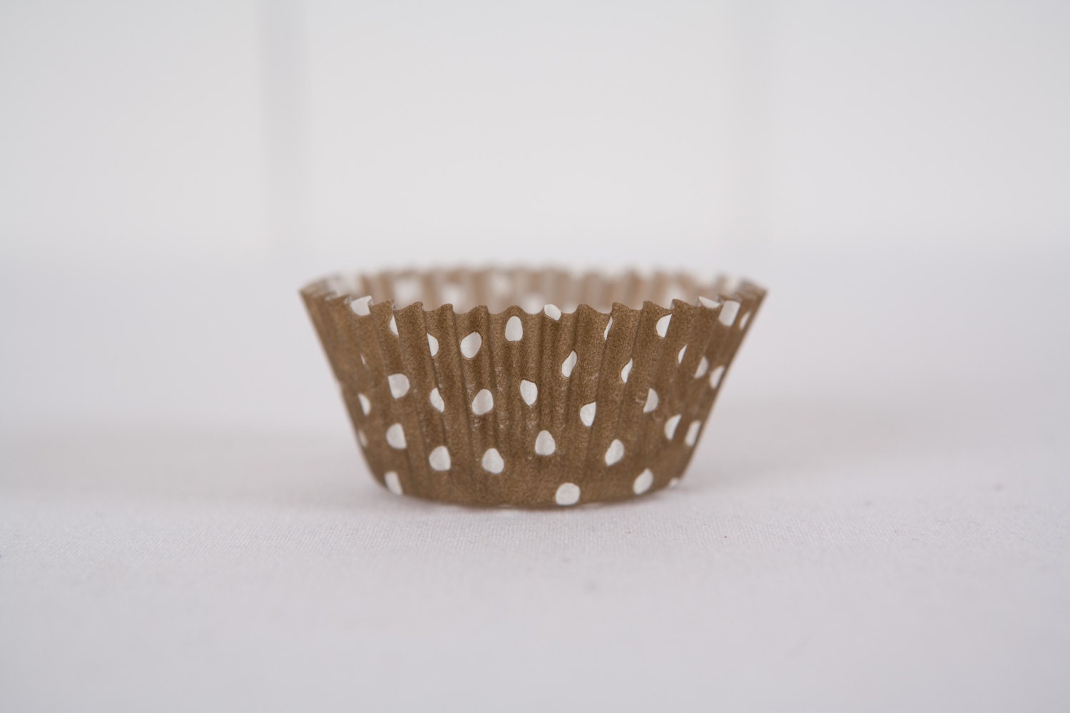 24 Cupcake Liners - Brown and White Polka Dot - Brown Polka Dot Cupcake Liner Il_170x135