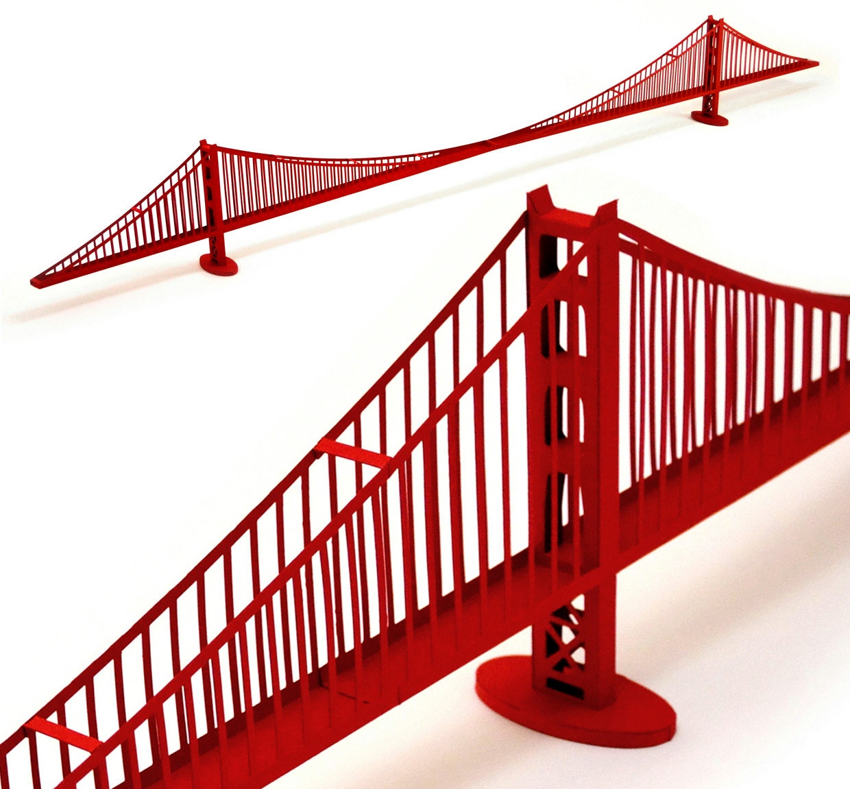 Golden Gate Bridge Paper Model (KIT)