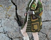Afghan Crochet Cardigan-Plus Size