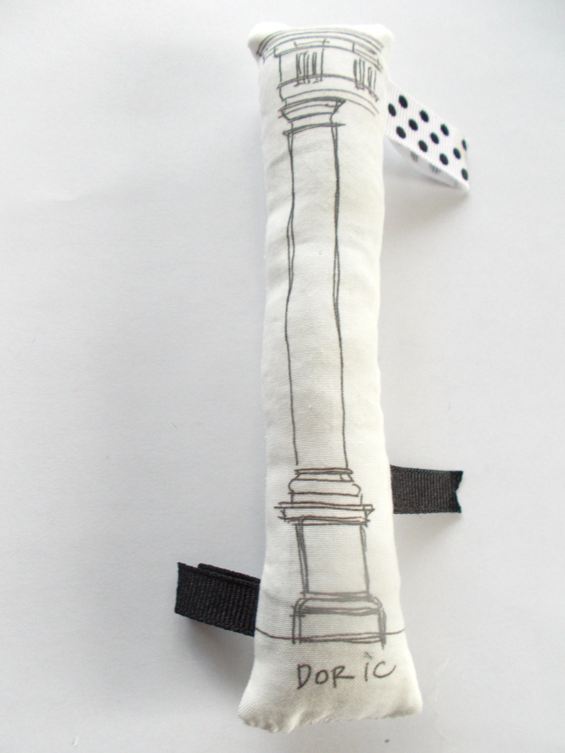 Doric column baby rattle - Architecture for babies