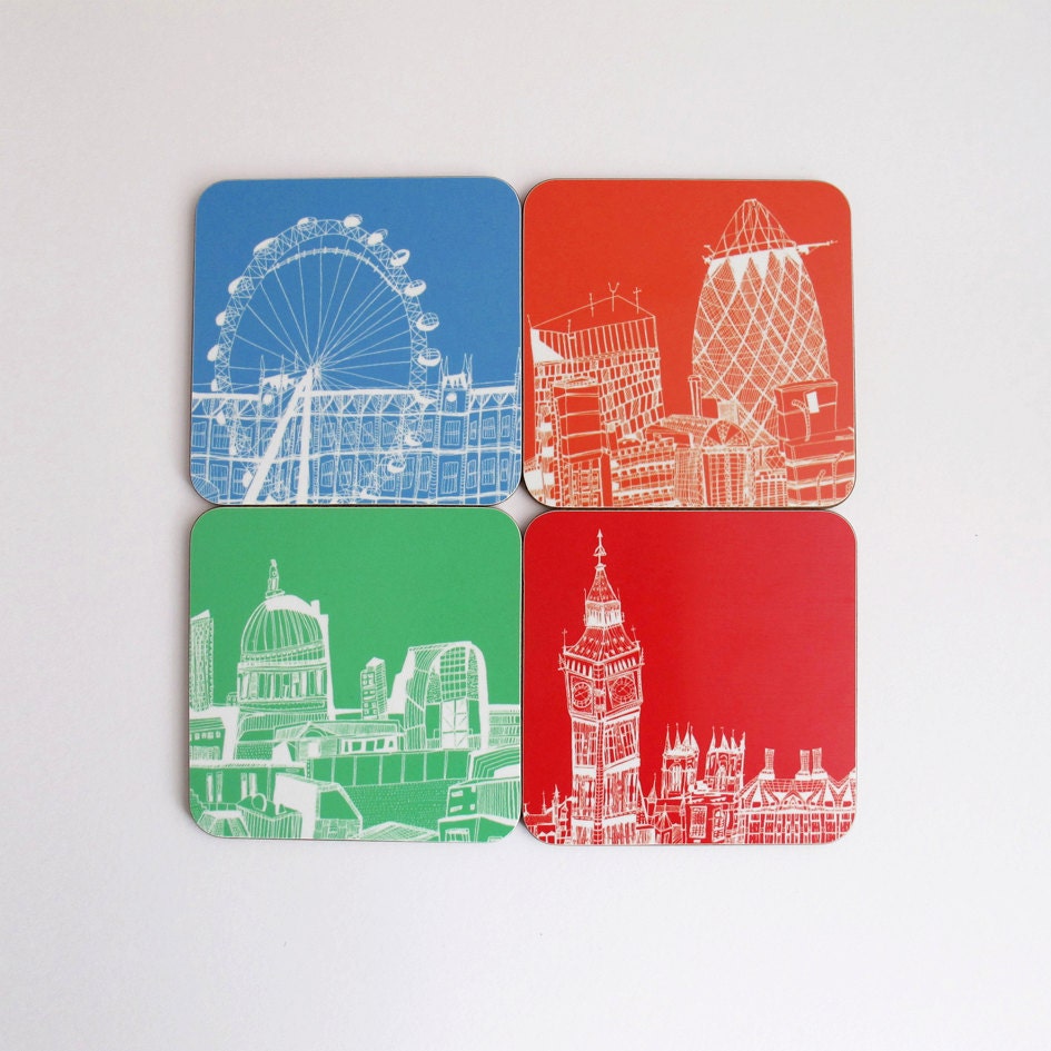 London Landmark Coasters (4 set)