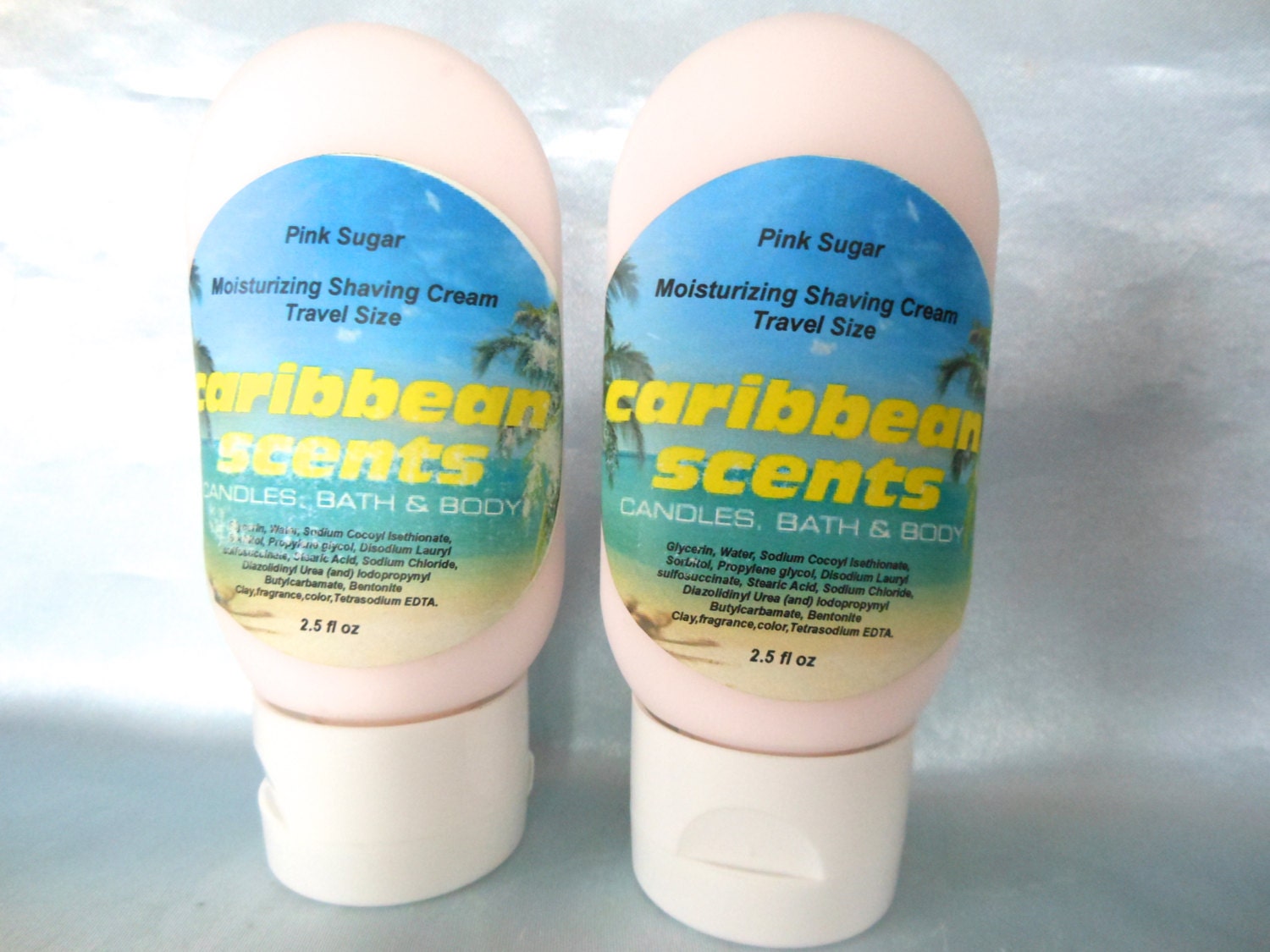 Pink Sugar Scented-Moisturizing Shaving Cream Loaded w/ bentonite clay and oils..Paraben Free