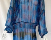 vtg anna sui 1990s grunge hip hop silk lurex mini tunic dress