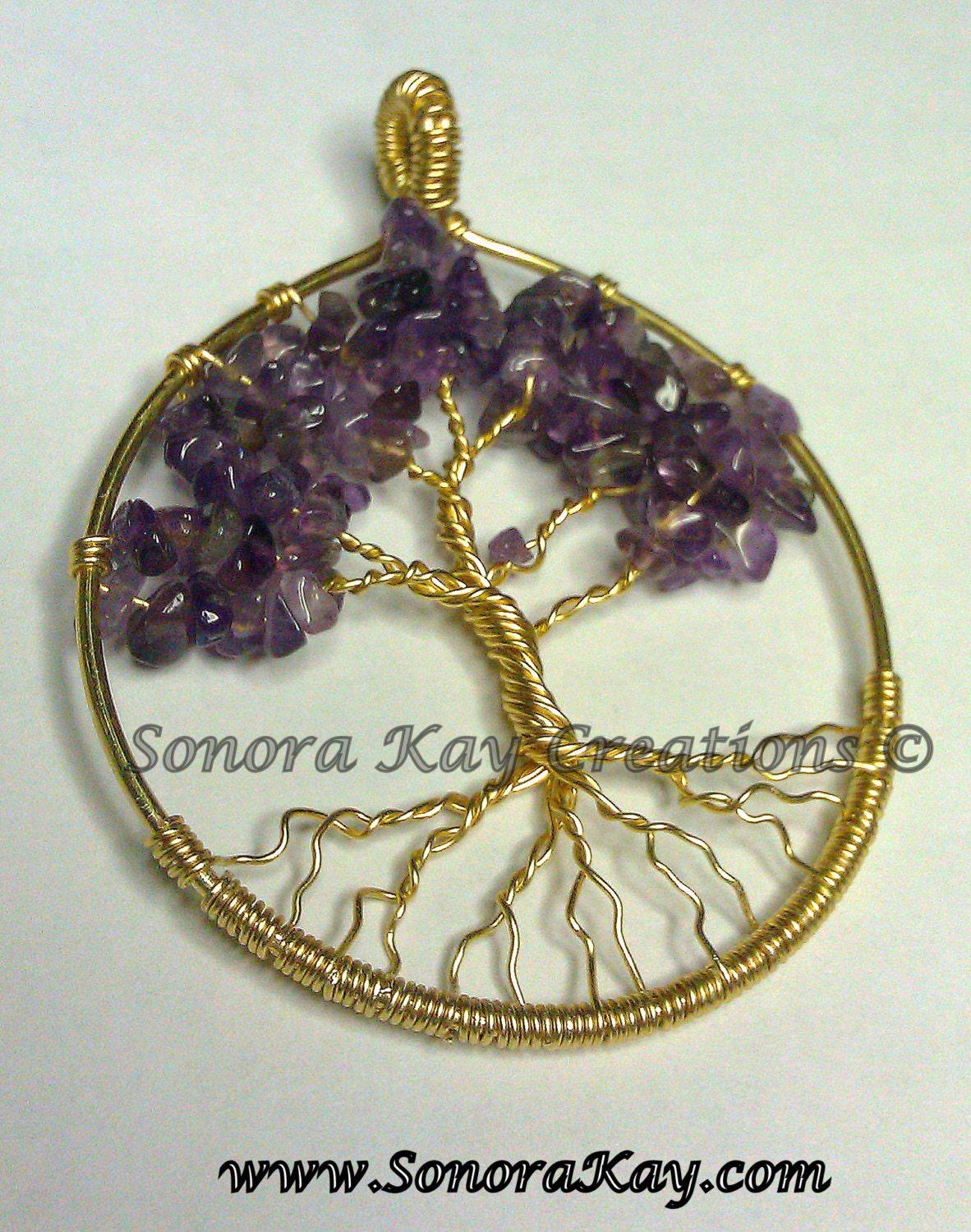 Amethyst Tree Of Life Pendant