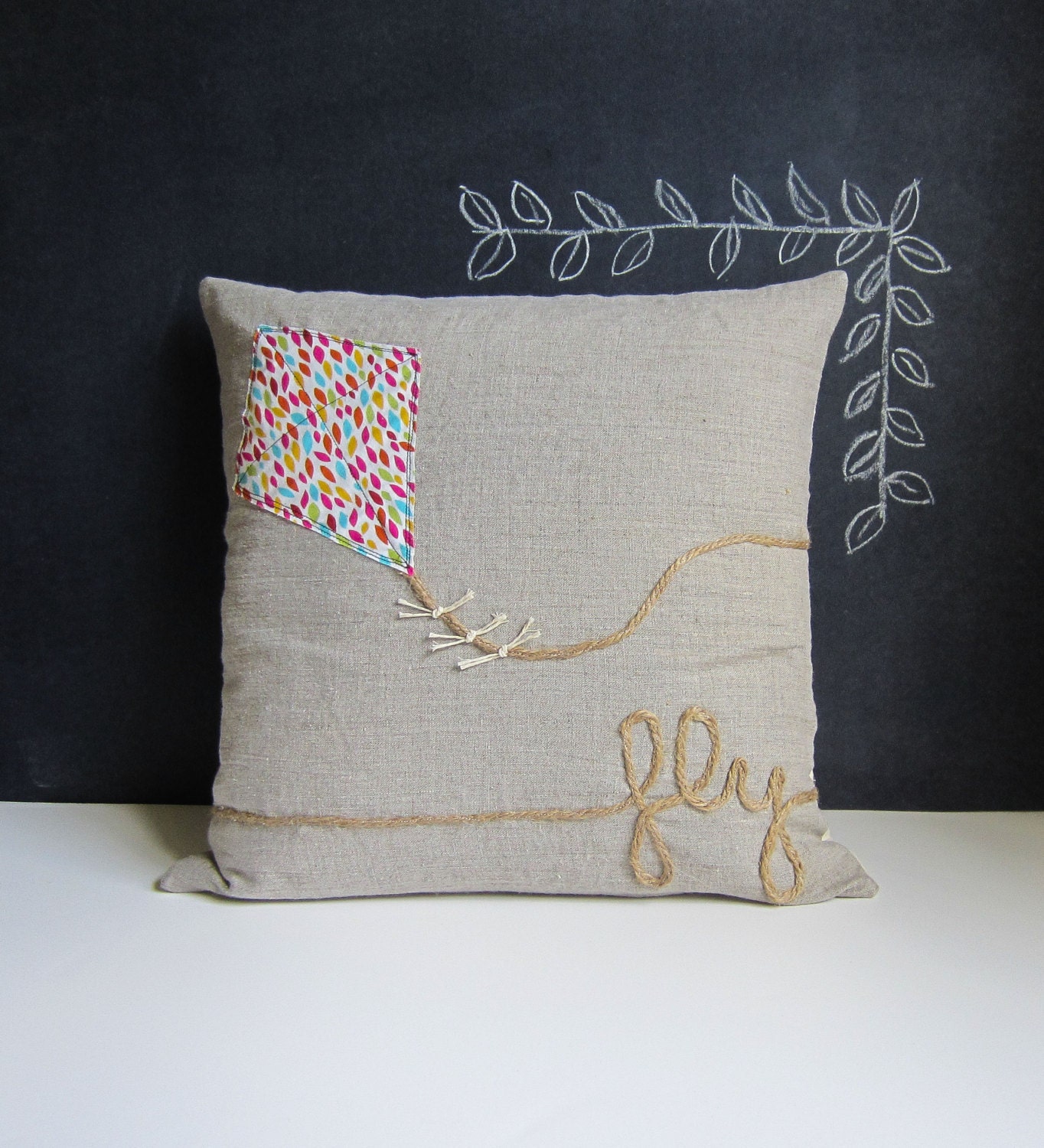 Breezy Day Kite pillow cover