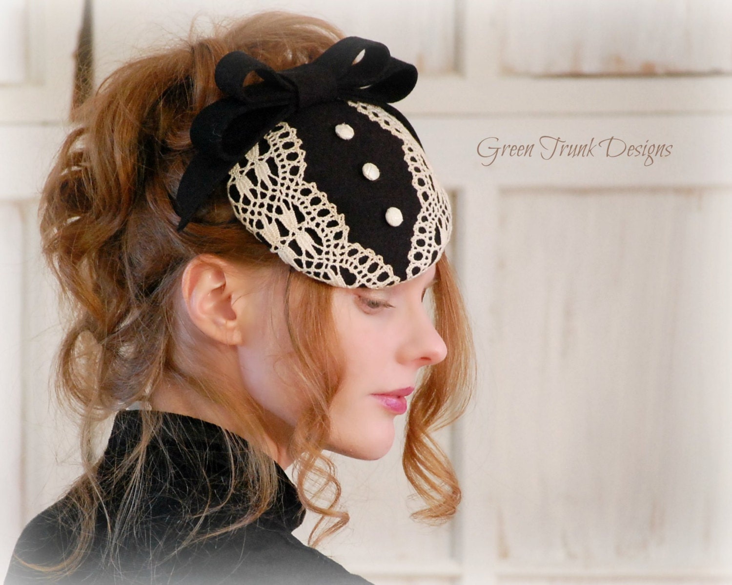 Tuxedo Fascinator Hat Victorian Steampunk Wedding Bridal Accessory