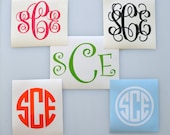 2" Vinyl Monogram Decal