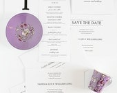 Wedding Invitation Package - Simple Elegance Design - Classic, Simple Wedding Invitation - Save the Dates, Menus, Programs