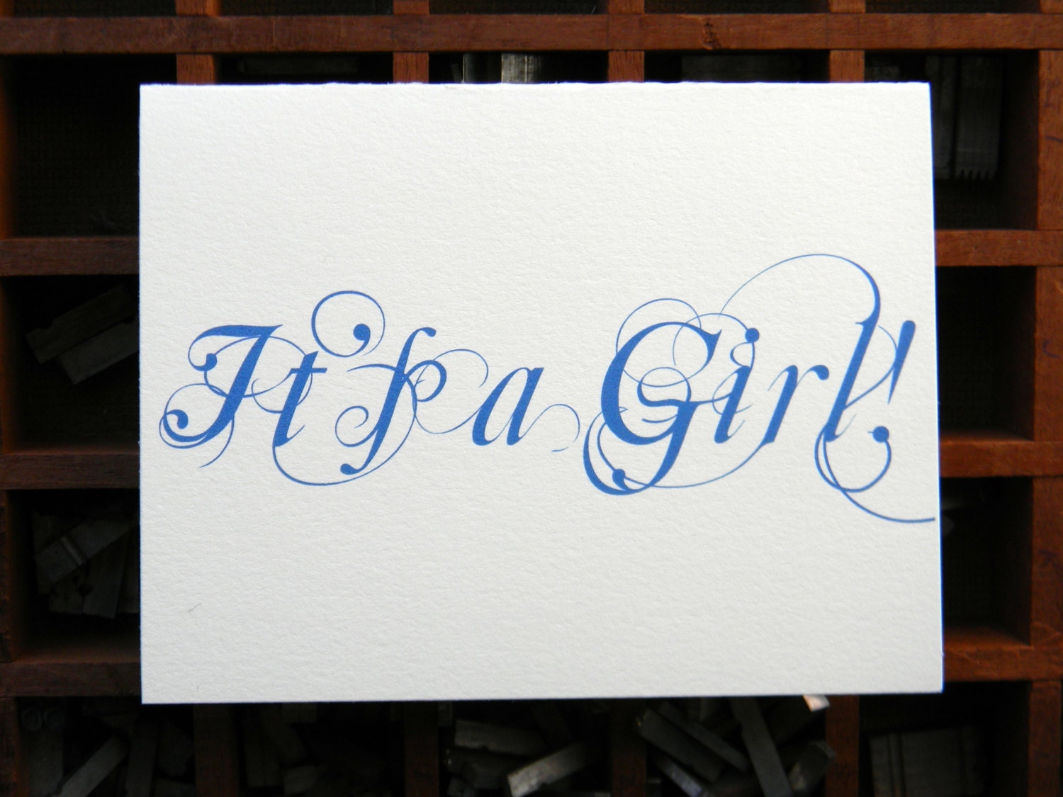 It's a Girl Notecard