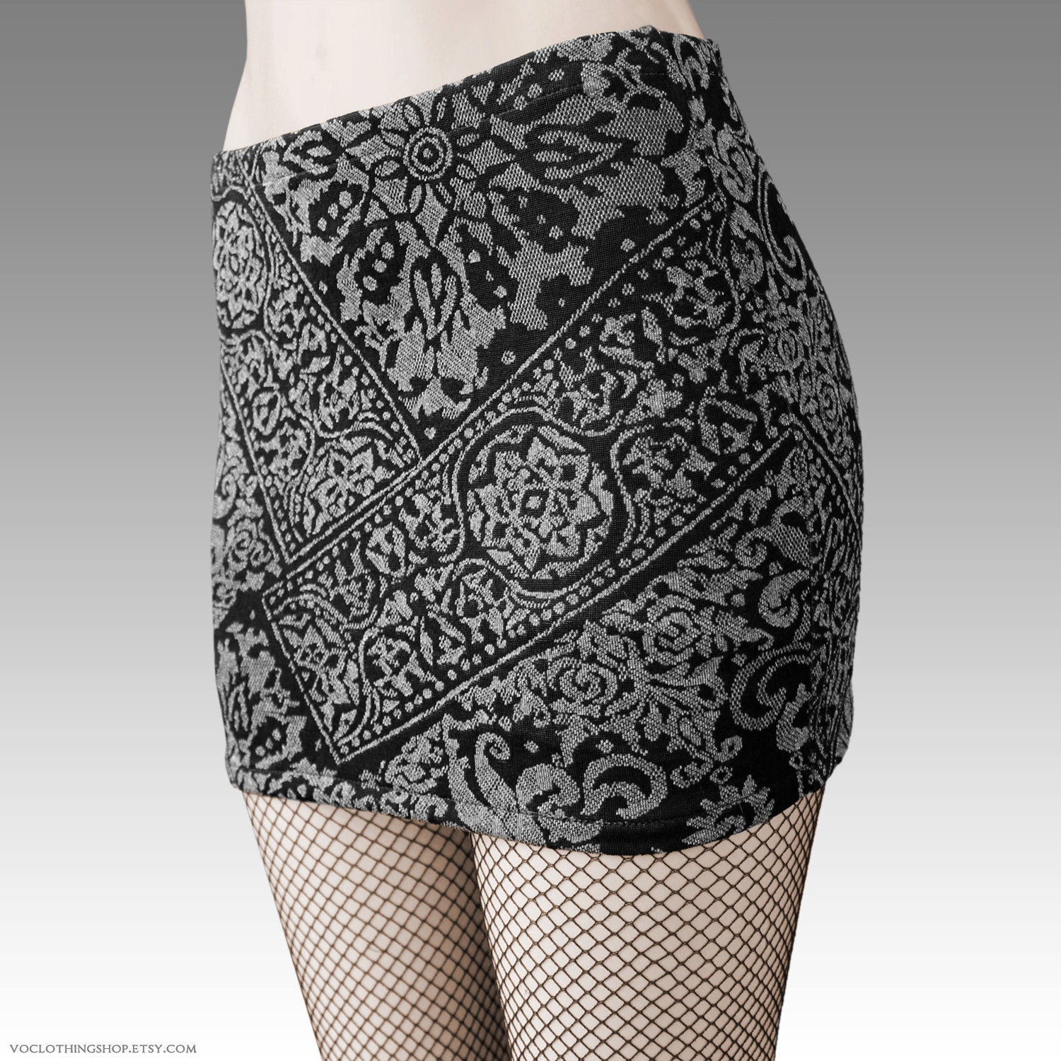 MEHNDI TATTOO tribal henna printed mini skirt / leggings cover up - made to order xs s m l xl - free shipping