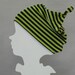 Top Knot  Beanie Stripes