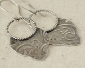 Tribal Boho Sterling Silver Earrings