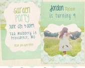 PSD Card Template: Secret Garden