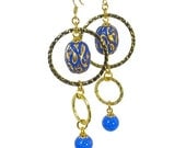 Cobalt Blue Earrings, Stylish Earrings