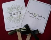 Wedding Program Fan - The Hurrah (Sample)