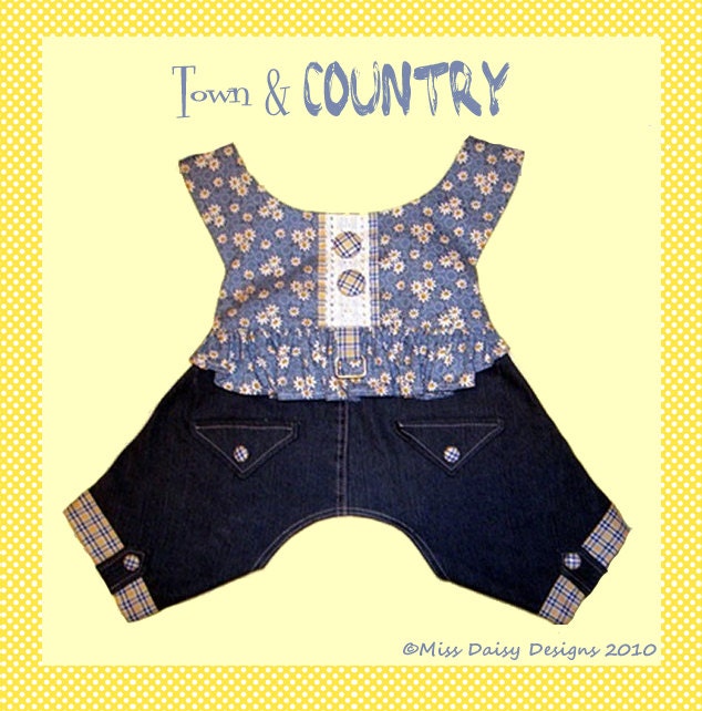 Dog Clothes Pattern To Sew Girl Play Suit PDF