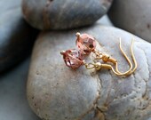 Rosé - Blush Pink Czech Glass Earrings
