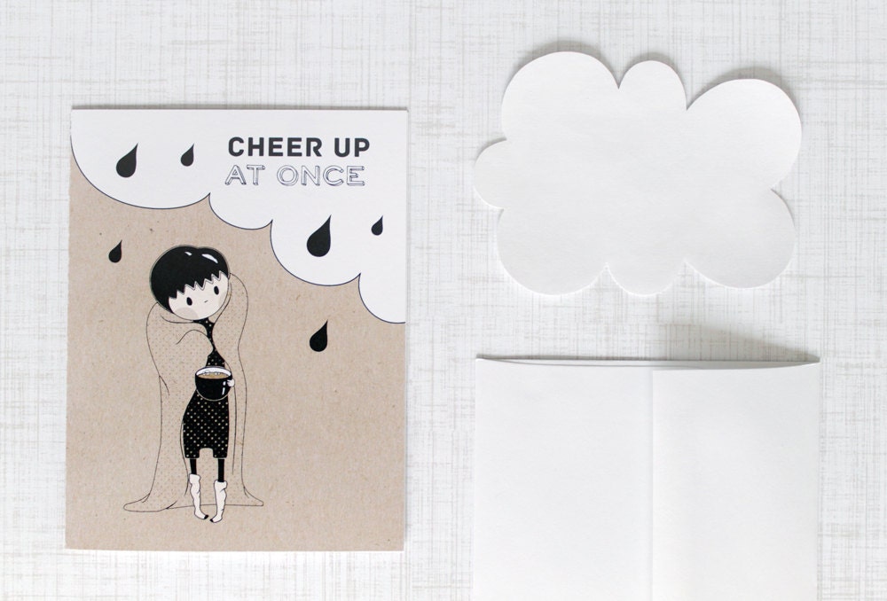Cheer Up At Once - get well soon card