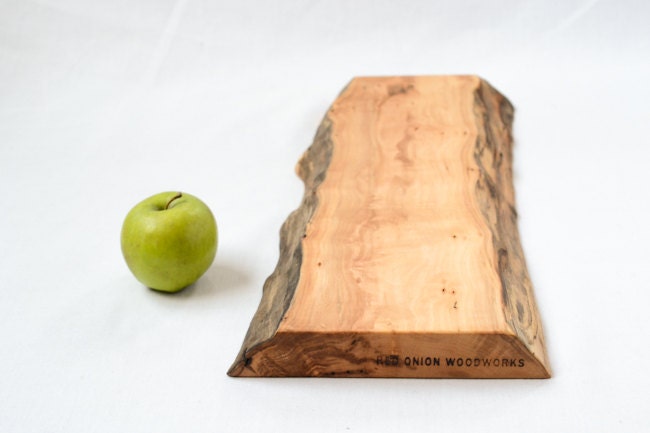 Wood Serving Board, Natural Edge Salvaged Wood 822, Ready to Ship
