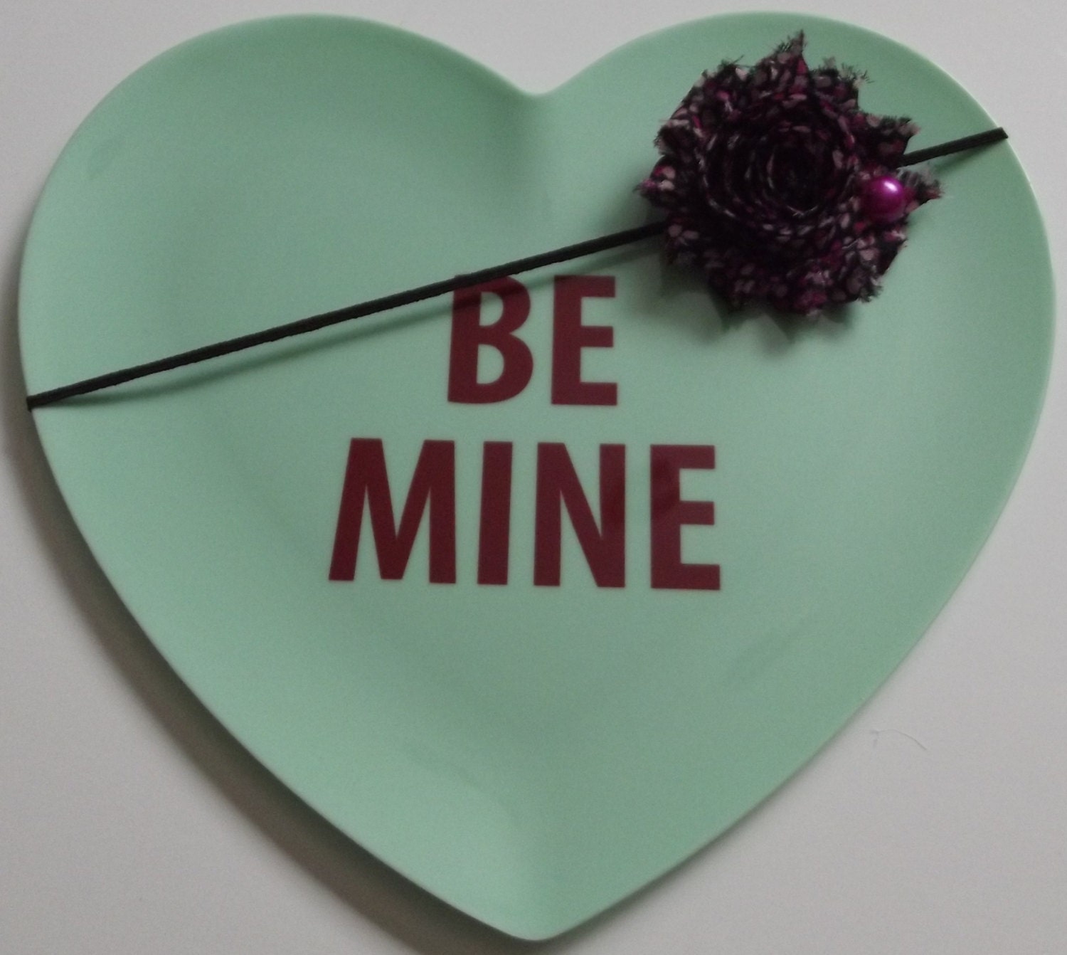 Valentine Hearts Black and Pink Headband - Newborn - Baby - Infant - Toddler -Teen - Adult - Girl - Photo Prop