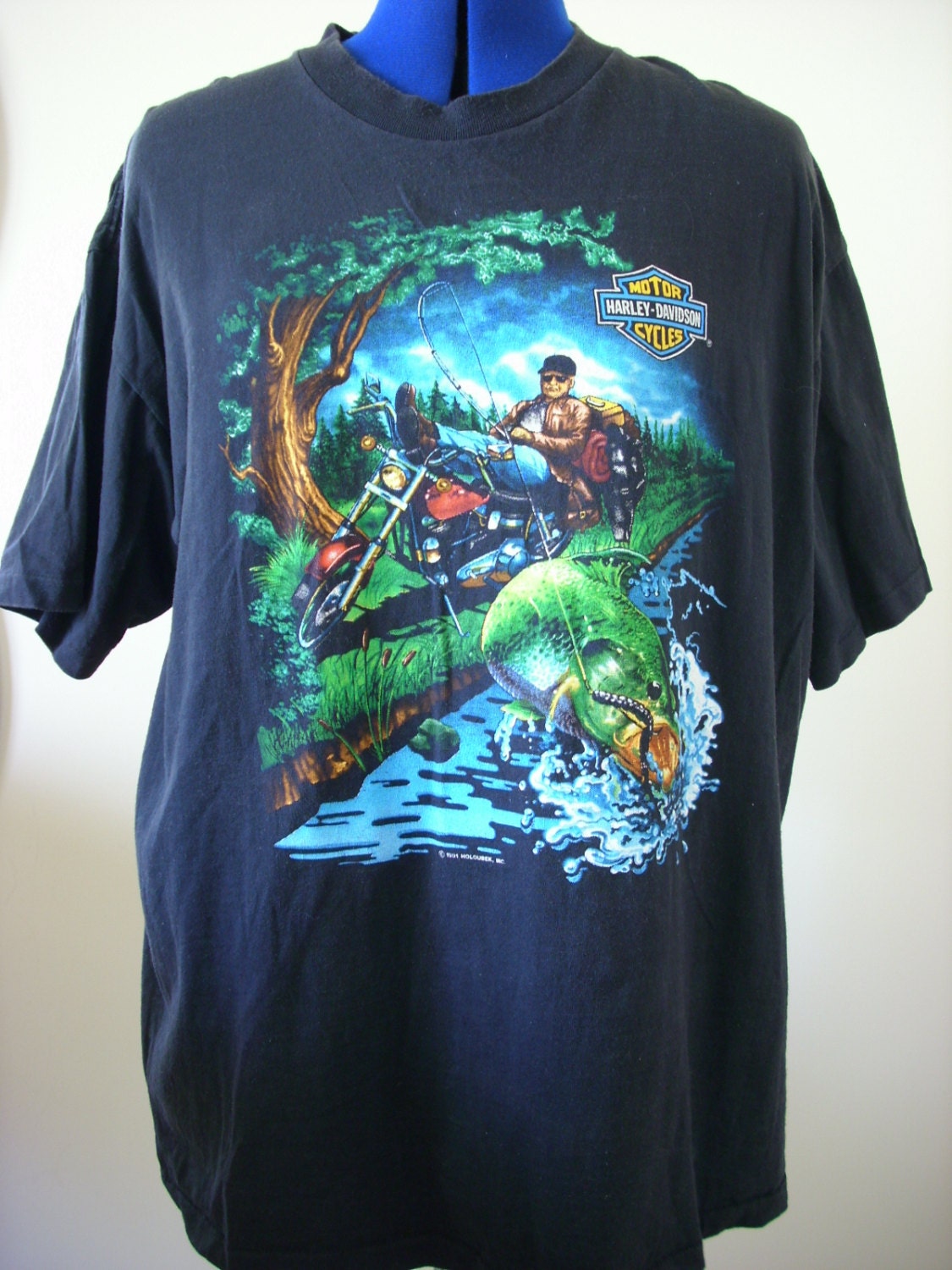 Holoubeck X-Large men's black t-shirt made USA 100% cotton