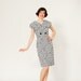 Vintage 1950s Dress - 50s Novelty Print Dress - The Oxford Comma Dress