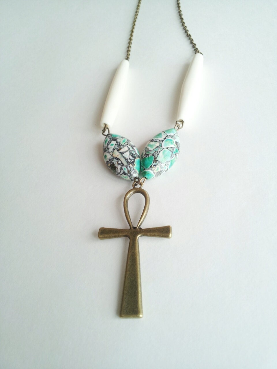 African statement necklace- geometric bib necklace