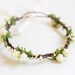 little romantics rose hair wreath // ivory - vintage, woodland, wedding, dainty rose headpiece, headband, hair crown,