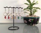 Large Silver Knot Earrings