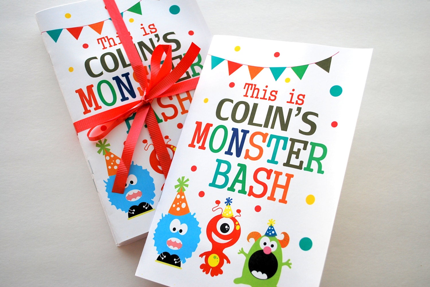6 Monster Coloring book, Monster Bash Personalized Coloring Books Party Favors A557 Il_170x135
