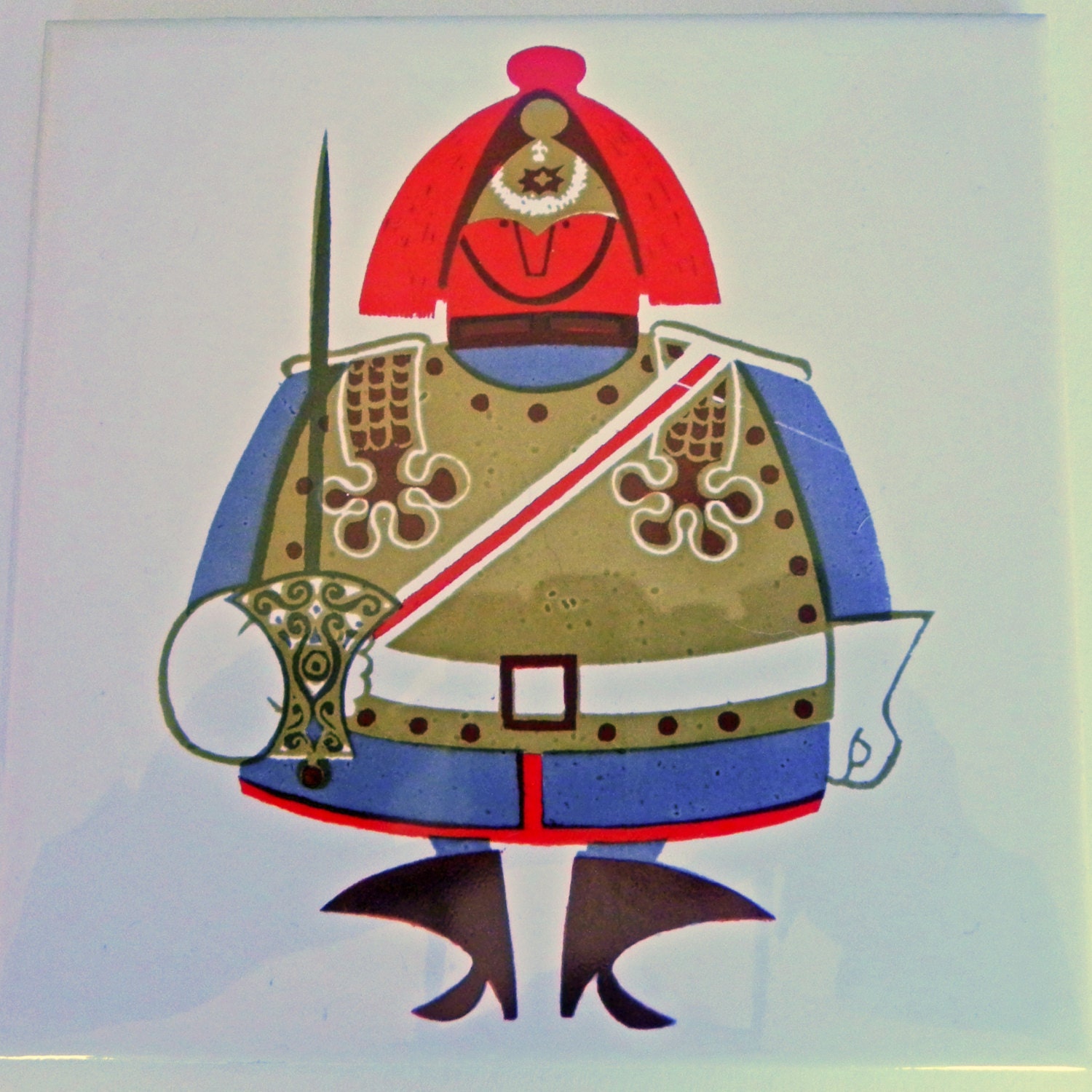 RARE Vintage Kenneth Townsend Scenes of London Lifeguard Tile No 28 on Etsy by EdibleComplex