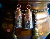 Lavender Herbal Vial Earrings