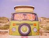 Vintage Style, VW Van Bus Photography, Wall Decor, Nursery, Mod Style, Retro Style, Road Trip Style - Lets be Adventurous