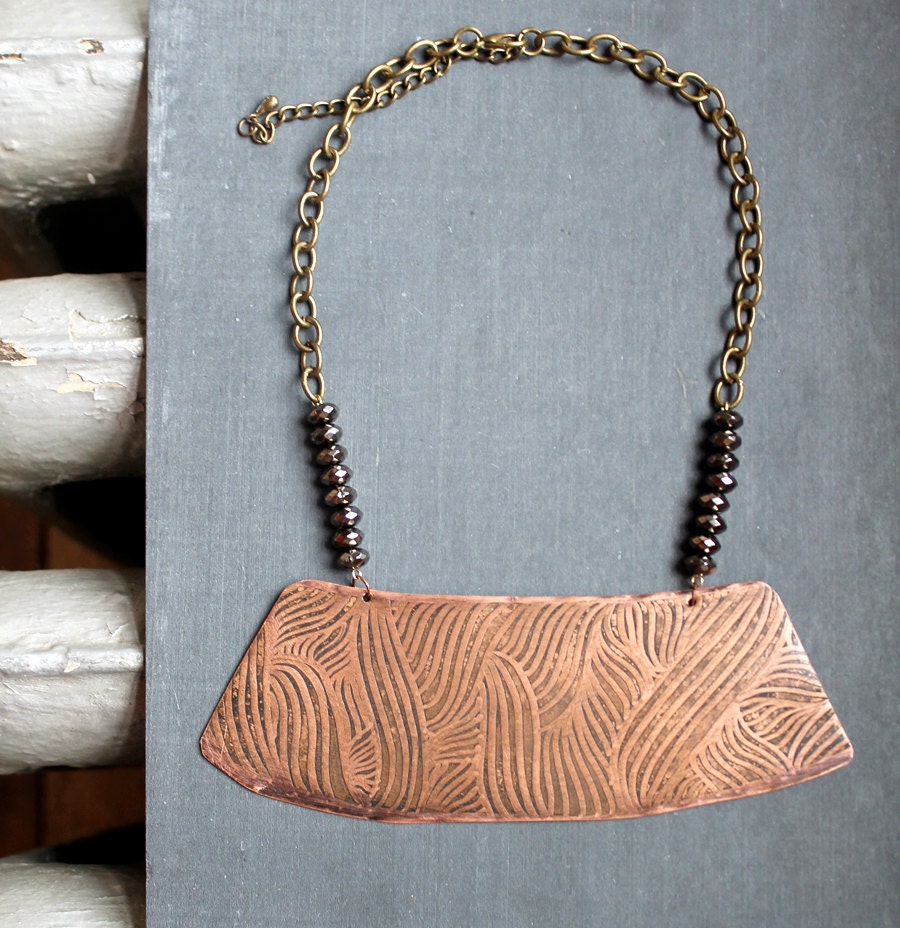 art nouveau tribal chest plate